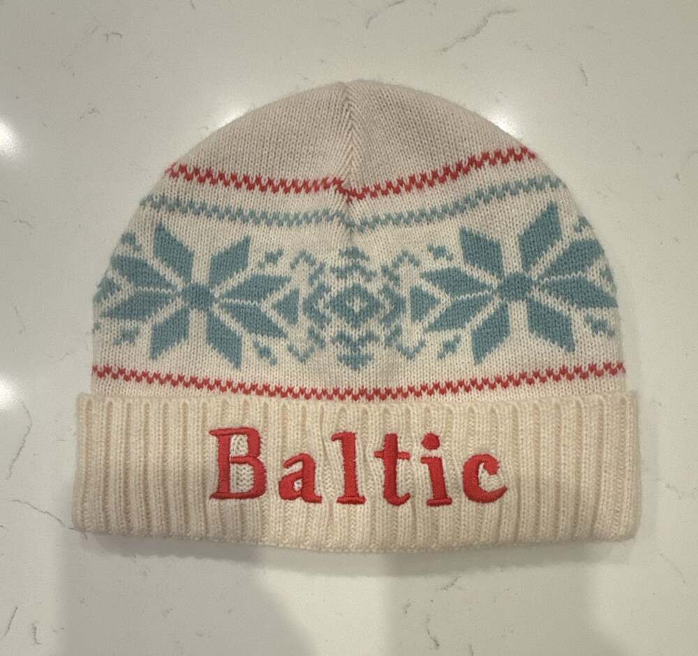 Baltic Nordic Fair Isle Pattern Knit Winter Beanie Hat